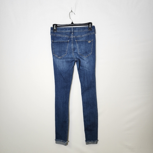 Hollister High-Rise Jean Legging Medium Wash with Cuff Size 5R - Picture 4 of 7